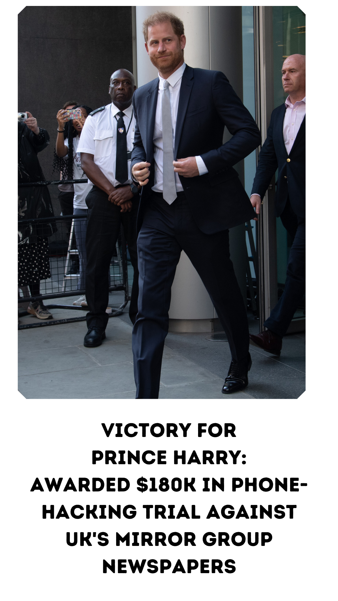 Victory for Prince Harry: Awarded $180K in Phone-Hacking Trial Against UK's Mirror Group Newspapers