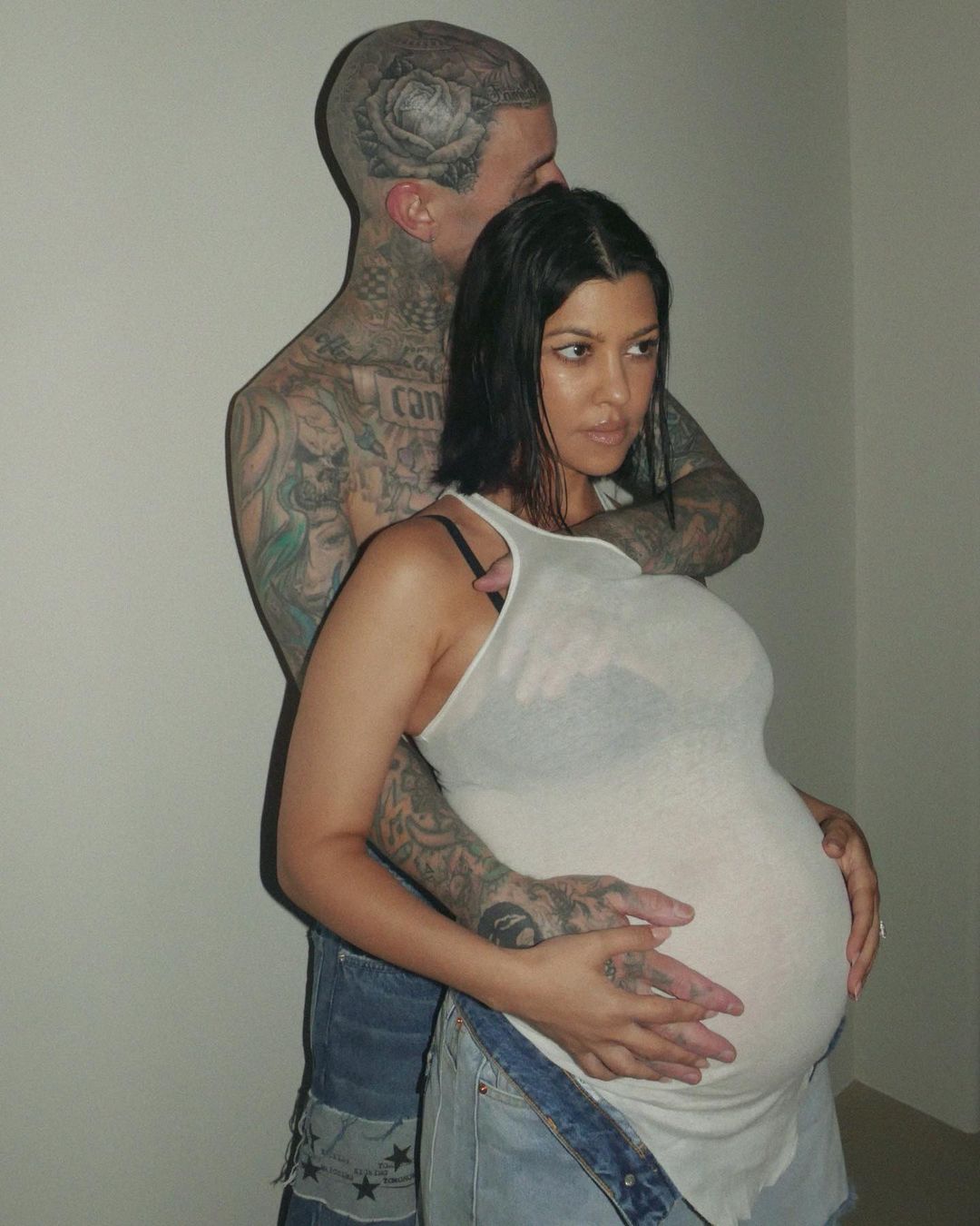 Kourtney Kardashian Travis Barker Pregnancy Photoshoot