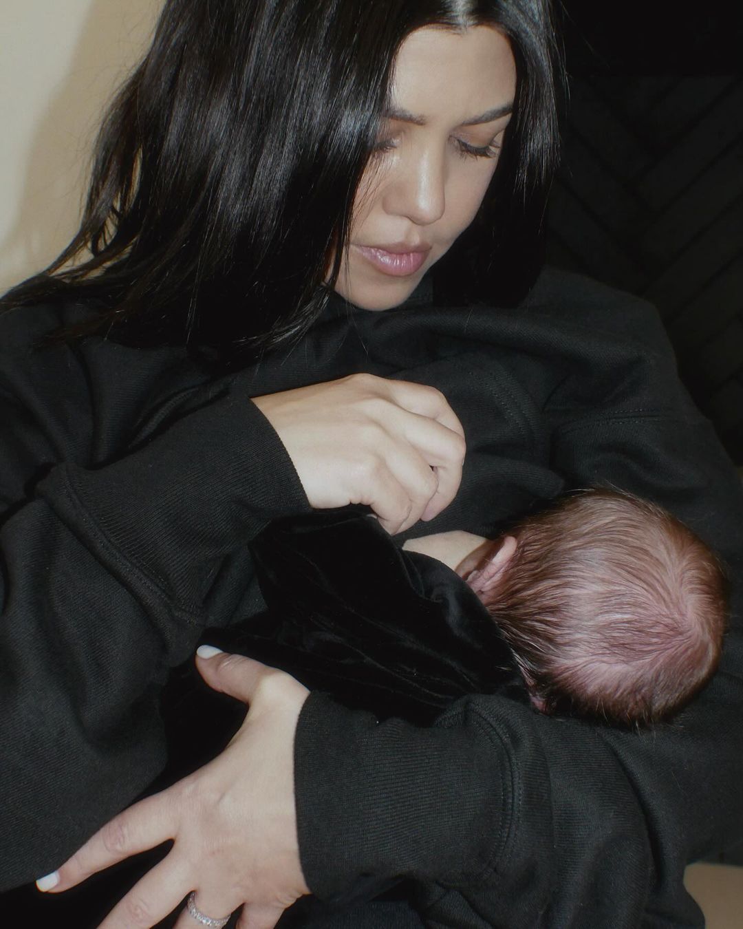 Kourtney Kardashian Feeding Baby Rocky